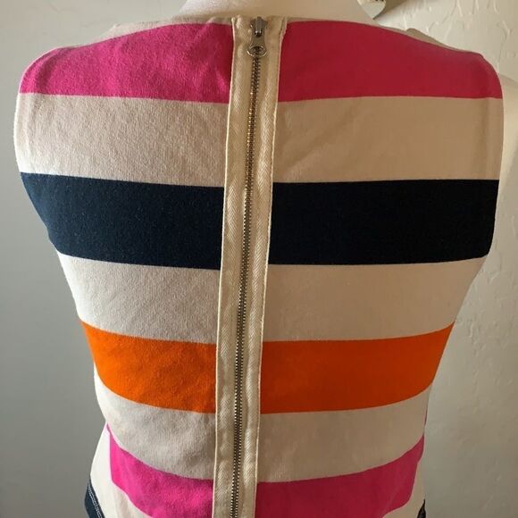 H&M Cropped summer tank horizontal stripes back zipper new without tags - Picture 3 of 8